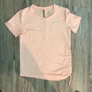 Nike size small light pink/peach workout top short sleeve
